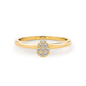 Anel Gota Fixa Zircônias