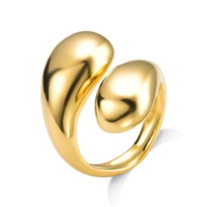 Anel Ajustável Gota Dupla